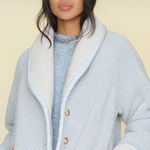 XIRENA Alfie Sherpa Jacket in Ice Blue / Sea Brook Size M Photo 0