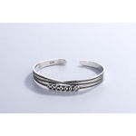 Boutique NEW Women's Antiqued 925 Sterling Silver‎ Lucky Coin Cuff Bracelet, Adjustable Photo 7