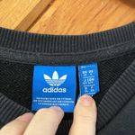 adidas Originals Women's Trefoil logo Crew pullover black Sweatshirt Photo 4