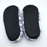 Womens Clog Slippers Soft Sole Fleece Slip On House Shoes Deer Blue Ivory US 6 Photo 3