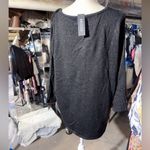 Briggs New York BRIGGS double collar black sweater gold lines diamond tie front new with tag Photo 3