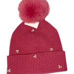 LC Lauren Conrad NWT LAUREN CONRAD Beaded Pom Pom Beanie Photo 0