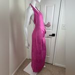 Meshki  pink halter maxi dress with slit Size Small. #339 Photo 8