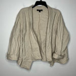Lane Bryant  linen‎ Blend open blazer tan size 26 Photo 0