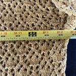 Daytrip  Crochet Open Front Cardigan Butterscotch Lrg Cozy Relaxed Soft Grannycor Photo 4