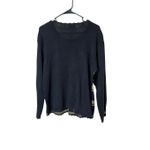 Vintage Jenny Black Gold‎ Embroidered Paisley Leaf Sweater Size Large Photo 8