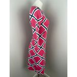 Mahi Gold Pink Blue 3/4 Sleeve Length Dress Vacation Beach Resortwear Small Photo 2