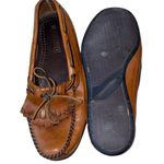 Dexter VTG Brown Leather Slip On Shoes with Fringe Loafers 90’s Size 9 Photo 7