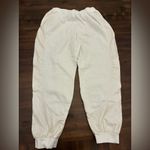 Nike  Swetpants Joggers Women’s Medium White Shiny Leather Detailing Photo 3