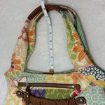 Fossil Vintage  Original Brand Patchwork/Floral Canvas Bag With Leather Detail Photo 7