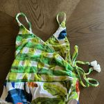 Farm Rio  Tropical Fresh Faux Wrap One-Piece Swimsuit, Size Small, $195 Photo 6