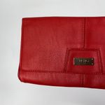 BCBG Paris Red Faux Leather Clutch Purse Women's Bag Photo 2