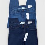 Workshop Republic Clothing Workshop Republic 2 Pair of Jeans Size 10 Dark Blue Denim Stretch Skinny Ankle Photo 0