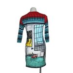 AVENTURES DES TOILES Dress Graphic Print Stretch Size 38 US Small Photo 1