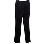 Anthropologie Black Side Slit Straight Trousers Pants Size 2 Photo 1