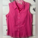 st. john's bay Vintage St‎ John’s Bay Sleeveless Button-Up Top Photo 3