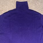 Michael Michael Kors Cashmere Blend Turtleneck Long Sleeve Sweater Dress XXS Purple Photo 6