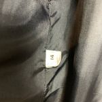 Vintage Black Purple Plaid Wool Coat Medium Photo 6