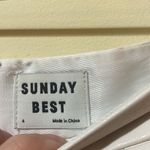 Womens Sunday Best Olive Skirt Pleated Vegan Leather Size 4 Photo 1