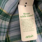 Aerie Women's Plaid Pleated Skirt Blue & Green US Medium New with Tags NWT Photo 3