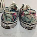 Vans  floral casual canvas white,pink,green sneakers Photo 3