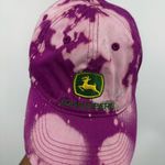 John Deere  Custom Bleach Splatter Dad Hat OS Embroidered Logo Photo 2
