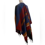 Woven Heart Pumpkin spice  fringed poncho Photo 3