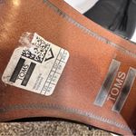 Toms Black Leather Ankle Heeled Boots Womens 8.5 Fall Casual Classic Booties Photo 5