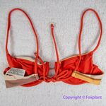 New! Set! Zulu & Zephyr Free People Tie Curve Brief Bikini, size 6‎ Orange Photo 8