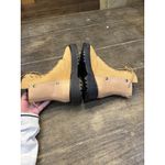 Allegra K  Lace Up Zipper Platform Combat Boots Khaki Size 7 MSRP $80‎ Photo 5