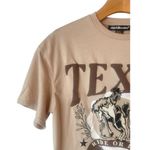 Charlotte Russe T-Shirt Women's S Beige Texas Rodeo Cowboy Tee Short Sleeve NEW Photo 1