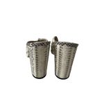 Louise et Cie  Snake Print Leather Carved Heels Sandals Size US 8 Photo 3