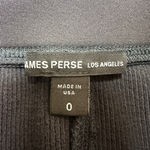 James Perse  Aura Ribbed Midi Pencil Skirt Black Size 0 XS Extra Small Pull On Photo 5