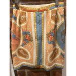 None NWOT Korean Tapestry Scarf Print Mini Skirt size 0 Photo 3