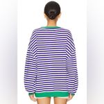 Free People NWOT Classic Striped Crew in Sand Dollar Combo Photo 2