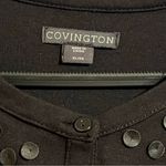 Covington #107  FAUX LEATHER EMBELLISHED CARDIGAN XL Photo 4