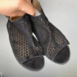 American Eagle | Black Slip On Shoes Heels 6W Photo 2