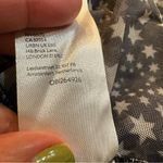 Free People Marne Star Print Sheer Mesh Tie Front Coquette Blouse Top Size S Photo 11