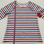 Spanx  Swim Shirt Ocean Stripe Hibiscus Long Sleeve Top Women’s Size M Photo 11