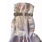 Sherri Hill  Pink Pageant Prom Gown Size 8 Rhinestone Belt Mermaid Dress Photo 4