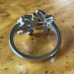 Natural Blue Apatite Starfish Turtle Ring Size 7 Silver Photo 4