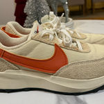 Nike  Women's Beige and Orange Sneakers Photo 0