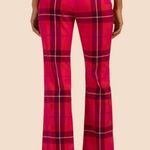 Trina Turk 💕💕 Starburst Pant ~ Planetary Plaid Aurora Pink Multi 10 NWT Photo 2