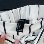 Forever 21 High Waist Black and White Striped Shorts Photo 5