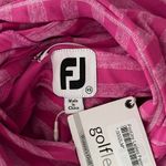FootJoy Womens XS Rose Pink Tonal Melange Stripe Pullover Hoodie Jersey Golf Photo 6