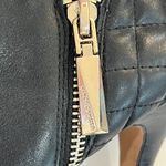 Vince Camuto Leather Black Platform Stiletto Booties Size 8.5 Photo 3