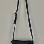 Vintage Y2K Black Faux Leather Croc Embossed Grunge Angel Cherub Crossbody Purse Photo 1