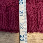 Free People NWT  Womens Sandre Cable Knit Pullover Sweater Dreamy Mulberry Large‎ Photo 10