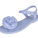 Jeffrey Campbell Fleurisse Ankle Strap Jelly Sandals Periwinkle Photo 0