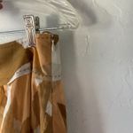 Anthropologie ‎ Odille Tan Brown Leaf Print A-Line Midi Skirt Earth Tones Casual Photo 6